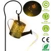 Solar Watering Can Powered String Light Hollow LED Watering Can Light Garden Fairy Decoration Solar Stake Lights For Pathway Yard Lawn Patio Landscape