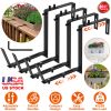 4Pcs Adjustable Planter Box Brackets Flower Box Holders Window Boxes Planters Hooks No Drill Railing Planter Mounts for Windowsills Garden Fences Balc