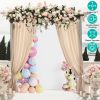 Arch Backdrop Stand Cover 3.28x6.56FT White Spandex Fitted Wedding Arch Cover Elastic Double-Sided Background Covering for Birthday Party Ceremony Dec