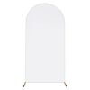 Arch Backdrop Stand Cover 3.28x6.56FT White Spandex Fitted Wedding Arch Cover Elastic Double-Sided Background Covering for Birthday Party Ceremony Dec