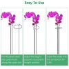 10Pcs 10in Plant Support Stakes Garden Flower Single Stem Support Stake Iron Plant Cage Support Ring For Tomatoes Orchid Lily Peony Rose Flower Amaryl