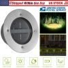 Solar LED Disk Lights IP44 Water-Resistant Light Sensor Lawn Light Auto On/Off Light Built in for Garden Yard Deck Path