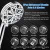 Handheld Filtered High Pressure Shower Head with 5FT Hose Bracket 8 Spray Modes 2 Wash Modes Water Saving Showerhead with Filter System Remove Chlorin