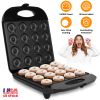 Mini Donut Maker Machine For Kids Snack Breakfast Desserts With 16 Doughnuts Holes Non Stick Coating Double-Side Heating Plates Overheating Protection