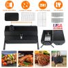 Portable Charcoal Grill Two Side Small BBQ Grill Folding Outdoor Stove Barbecue Smoker with 1Pc Grill Pan 2Pcs Grill Mesh