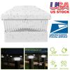 Solar Post Lights Garden Post Cap Light Solar LED Night Light White LED Lighting for 5x5 Inch Wood Post Fence Deck Patio-White