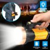 100000lm LED Searchlight IPX6 Camping Flashlights Torch Light Rechargeable Emergency