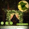 Artificial Ivy Solar Powered String Lights 72Pcs Leaves 20Pcs LED Beads Fake Leaf Fairy Lamps IP65 Waterproof DIY Decorative Night Light For Wedding K