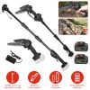 2-in-1 Cordless Pole Saw & Mini Chainsaw Electric Mini Chainsaw Length Adjustable Cordless Chain Saw with 2Pcs 3000mAh Batteries 4in/6in Chains for Tr