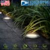 Solar LED Disk Lights IP44 Water-Resistant Light Sensor Lawn Light Auto On/Off Light Built in for Garden Yard Deck Path