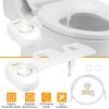 Bidet Fresh Water Spray No Electric Mechanical Bidet Toilet Seat Attachment Adjustable Water Pressure