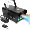 400W Fog Machine RGB LED Party Club DJ Fogger Rapid Heating Remote Control Wedding Stage Smoke Machine