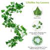 Artificial Ivy Solar Powered String Lights 72Pcs Leaves 20Pcs LED Beads Fake Leaf Fairy Lamps IP65 Waterproof DIY Decorative Night Light For Wedding K