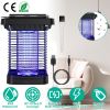 Electric Solar Powered Bug Zapper 1076Sq.Feet Range Mosquito Killer Lamp IP65 Waterproof  Insect Fly Trap Catcher for Indoor Outdoor