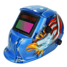 Welding Helmet Solar Powered Auto Darkening Hood with Adjustable Wide Shade Range 9-13 for Mig Tig Arc Weld Grinding Welder Mask