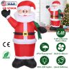 6.4ft Inflatable Christmas Giant Santa Claus Blow up Light up Santa Claus with LED Lights Gift Bag IPX4 Waterproof Christmas Outdoor Yard Lawn Holiday