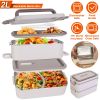 Bento Lunch Box 3 Stackable Food Container Leakproof Dishwasher Microwave Oven Safe Bento Box with Chopsticks Spoon for Adult Kids Work Picnic