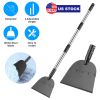 53In Flat Snow Shovel Ice Scraper Manganese Steel Snow Ice Chopper for Walkway Pathway Driveway Ice Removal Gardening Cleaning Scraper Shovel for Weed