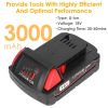 18V Battery Replacement Compatible with Milwaukee 18V M18 Cordless Power Tool Lithium Battery 48-11-1815 48-11-1820 48-11-1822 48-11-1840 48-11-1841 4