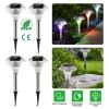 4Packs Solar Garden Lights Outdoor IP44 Waterproof Solar Pathway Lights Color Changing Landscape Lamps 10Hrs Lawn Lighting for Yard Driveway Walkway