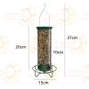 Squirrel-Proof Bird Feeder Outdoor Garden Decoration Automatic Bird Feeder Hanging Hummingbird Water Feeder - metal style