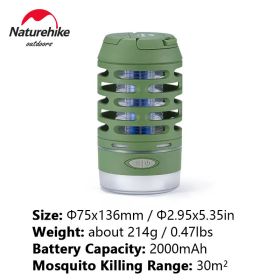 Naturehike Mosquito Repellent Light Outdoor Electronic Insect Killer Camp Light - Green