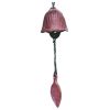 Japanese Cast Iron Wind Chimes Hangings Antique Metal Tulip Leaves Vintage Temple Bells Balcony Garden, Pink - Default