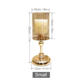 Nordic Style Candle Holder Luxury Candlestick Wedding Table Centerpieces Tealight Pillar Candle Holders Flower Vase Home Decor - Small - China