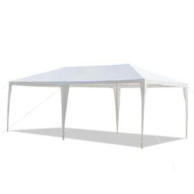 3*6m Non-Cloth PE Cloth Plastic Sprayed Iron Pipe Outdoor Party Tent White - as picture