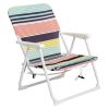 56*60*63cm 100kg Oxford Cloth White Iron Frame Beach Chair Color small size - as picture