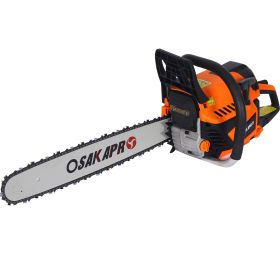 Chainsaw gas 22inch ,58cc Gasoline Chain Saw for Trees ,Wood Cutting 2-cycle EPA Compliant - as Pic