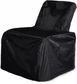 Outdoor Protective Cover;  Outdoor Patio Furniture Chair Protective Storage Cover;  Durable and Water Protected Outdoor Armchair Cover - black