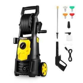 VEVOR Electric Pressure Washer, 2000 PSI, Max. 1.76 GPM Power Washer w/ 30 ft Hose, 5 Quick Connect Nozzles, Foam Cannon, Portable to Clean Patios