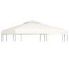 Gazebo Cover Canopy Replacement 1 oz/ft² Cream White 9.8'x9.8' - White