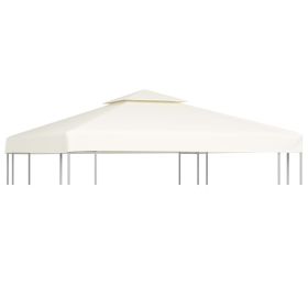 Gazebo Cover Canopy Replacement 1 oz/ft² Cream White 9.8'x9.8' - White