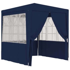 Professional Party Tent with Side Walls 6.6'x6.6' Blue 0.3 oz/ft² - Blue