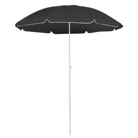 Outdoor Parasol with Steel Pole Anthracite 70.9" - Anthracite