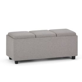 Avalon - Storage Ottoman - Cloud Grey - as Pic