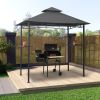 BBQ Gazebo 7.9'x4.9'x8.4' Anthracite Steel - Anthracite