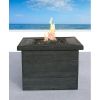 Living Source International Fiber Reinforced Concrete Propane/Natural Gas Fire Pit Table  - 1