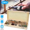 228Pcs Rotary  Accessory Tool Kit For Dremel For Grinding Polishing Cutting Drilling Shank Craft Bits