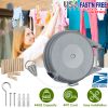 Retractable Clothesline Outdoor 49FT PVC Automatic Washing Dryer Cord Easy Hanging Rope For Wet Dry Clothes