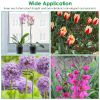 10Pcs 10in Plant Support Stakes Garden Flower Single Stem Support Stake Iron Plant Cage Support Ring For Tomatoes Orchid Lily Peony Rose Flower Amaryl