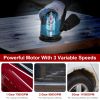 Cordless Electric Orbital Sander with Dust Collector 20V Rechargeable Battery 4.92IN Random Orbit 3 Speeds Up to 11000OPM For Car Detailing Sanding Po