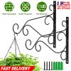 2Pcs Iron Plant Hanging Bracket Plant Hanger Wall Hooks For Bird Feeder Lanterns Wind Chimes