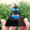 Natural Tiger Eye Orgonite Pyramid Heal Crystals Ball Energy Generator Reiki Chakra Multiplier Orgone Amethyst Meditation Stone - 6cm4 - China