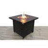 Living Source International 25" H x 30" W Steel Propane/Natural Gas Fire Pit Table - 1