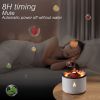 360ML Volcanic Flame Aroma Diffuser Air Humidifier Essential Oil Diffusers Smoke Ring Volcano Eruption Fragrance Machines Indoor - EU plug - CN