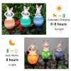 Cute Solar Garden Lights Easter Rabbit Solar LED Lights Waterproof Resin Landscape Lamp Outdoor Solar Lights Party Pathway Yard - LLA0012112-B - CN