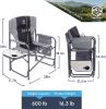 Outdoor XXL Oversized Director Chair - grey